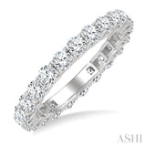 2.00 Ctw Round Cut Diamond Eternity Band in 14K White Gold
