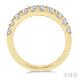 1 ctw Round Cut Diamond Wedding Band in 14K Yellow Gold