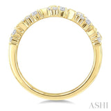 5/8 Ctw Zigzag Mixed Diamond Cut Fashion Band in 14K Yellow Gold