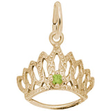 14 KT TIARA W/BIRTHSTONE-AUG