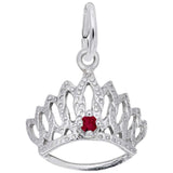 14 KT TIARA W/BIRTHSTONE-JAN