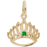 14 KT TIARA W/BIRTHSTONE-MAY