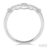 1/6 Ctw Round Cut Diamond Wedding Band in 14K White Gold