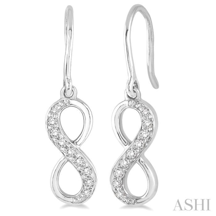 Infinity Shape Diamond Fashion Earrings
