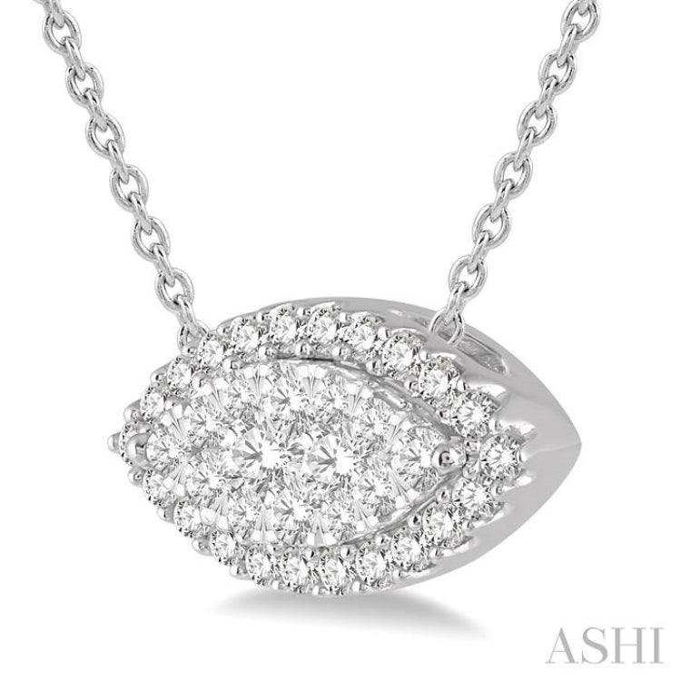 Marquise Shape Lovebright Essential Diamond Pendant