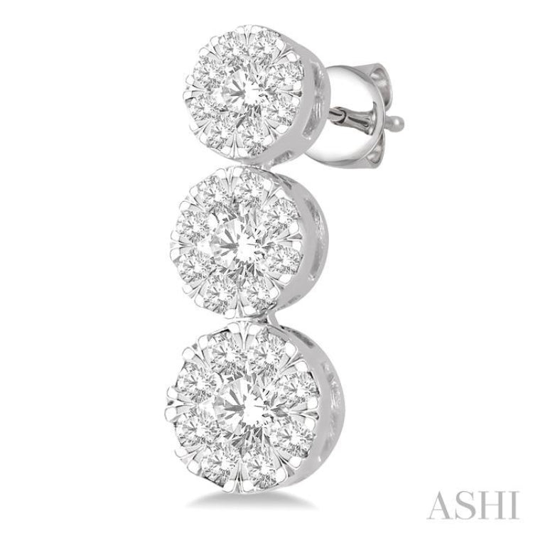 3 Stone Lovebright Essential Diamond Earrings